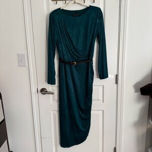 NWT Donna Karan New York Midi Dress with Belt
